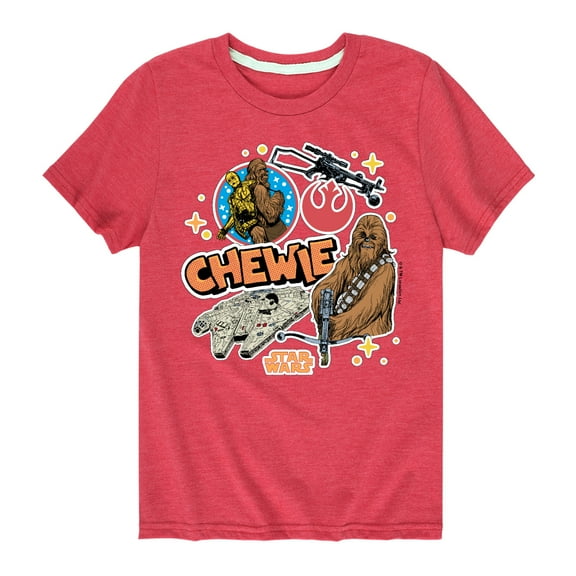 Star Wars - Chewie Stickers - Toddler And Youth Short Sleeve Tee