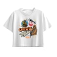 thumbnail image 1 of Star Wars - Chewie Stickers Short Sleeve Boxy Graphic T-Shirt, 1 of 4