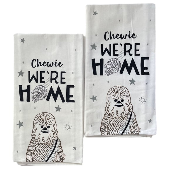 Star Wars Chewie We're Home Kitchen Towel Set, 2 Dish Towels