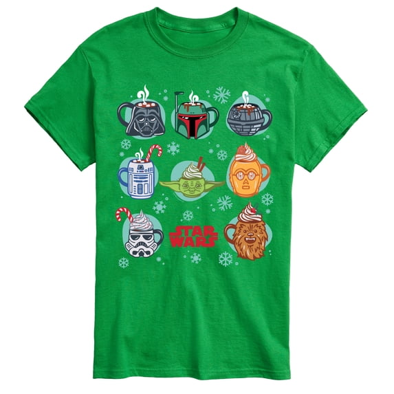Star Wars - Christmas Character Mugs Men's Short Sleeve Graphic T-Shirt
