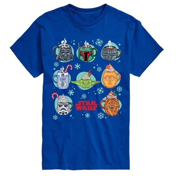 Star Wars - Christmas Character Mugs Men's Short Sleeve Graphic T-Shirt