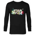 thumbnail image 1 of Star Wars Christmas Logo Holiday Celebration - Long Sleeve T-Shirt for Men - Customized-Black, 1 of 5