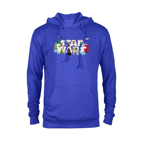 Star Wars Christmas Logo Holiday Celebration - Pullover Hoodie for Adults - Customized-Royal