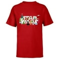 thumbnail image 1 of Star Wars Christmas Logo Holiday Celebration - Short Sleeve T-Shirt for Kids - Customized-Red, 1 of 5