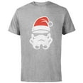 thumbnail image 1 of Star Wars Christmas Stormtrooper Holiday - Short Sleeve Cotton T-Shirt for Adults -Customized-Athletic Heather, 1 of 5