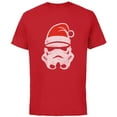thumbnail image 1 of Star Wars Christmas Stormtrooper Holiday - Short Sleeve Cotton T-Shirt for Adults -Customized-Red, 1 of 5