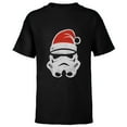 thumbnail image 1 of Star Wars Christmas Stormtrooper Holiday - Short Sleeve T-Shirt for Kids -Customized-Black, 1 of 5