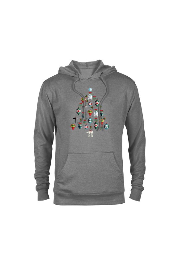 Christmas Tree Ornaments Holiday Standard - Pullover Hoodie for Adults – Customized-Graphite Heather