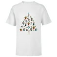 thumbnail image 1 of Star Wars Christmas Tree Ornaments Holiday Standard - Short Sleeve T-Shirt for Kids – Customized-White, 1 of 5