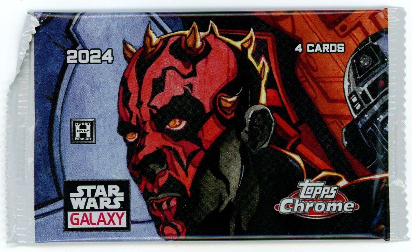 Star Wars Chrome Black 2024 Galaxy Trading Card HOBBY Pack (Four Cards per Pack)