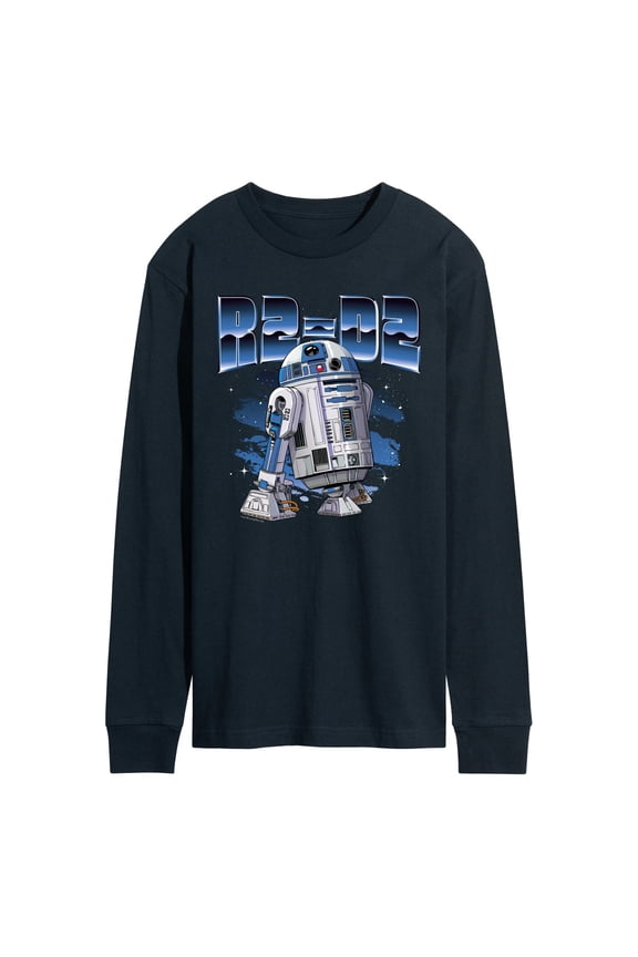 - Chrome R2D2 - Men's Long Sleeve Graphic T-Shirt