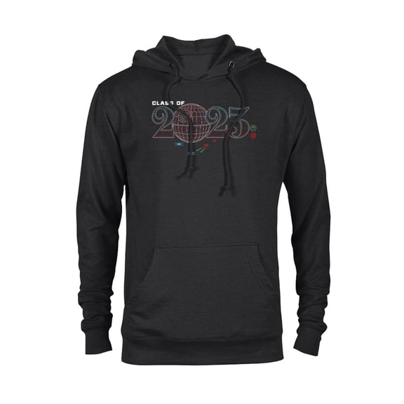 Star Wars Class of 2023 Graduation Death Star Wireframe - Pullover Hoodie for Adults - Customized-Black