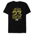 thumbnail image 1 of Star Wars Class of 2023 Graduation Jedi Graduate 23 - Short Sleeve Blended T-Shirt for Adults - Customized-Black, 1 of 5