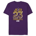 thumbnail image 1 of Star Wars Class of 2023 Graduation Jedi Graduate 23 - Short Sleeve Blended T-Shirt for Adults - Customized-Purple, 1 of 5