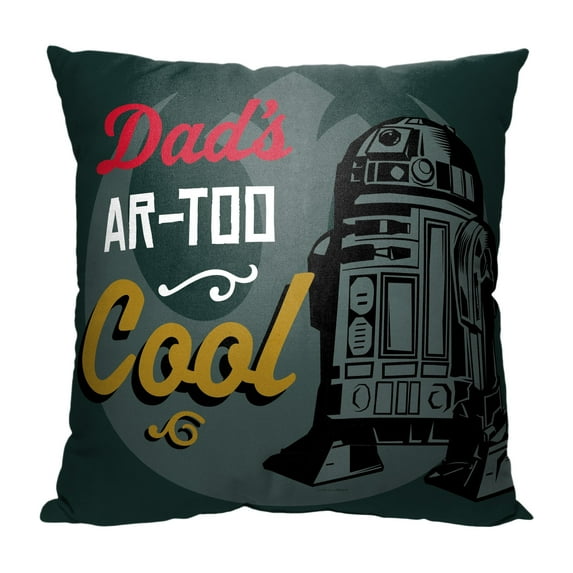 Star Wars Classic Ar Too Cool Printed Kids Printed Throw Pillow, 18 x 18 inches
