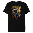 thumbnail image 1 of Star Wars Classic Art Characters and Logo Retro Vintage - Short Sleeve Blended T-Shirt for Adults - Customized-Black, 1 of 5