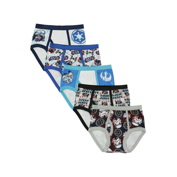 Star Wars Classic Boys Underwear, 5 Pack Briefs Sizes 4 - 8