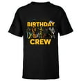 thumbnail image 1 of Star Wars Classic Characters Birthday Crew Party Matching - Short Sleeve T-Shirt for Kids - Customized-Black, 1 of 5