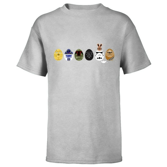 Star Wars Classic Characters Easter Eggs Spring - Short Sleeve T-Shirt for Kids - Customized-Athletic Heather