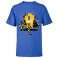 thumbnail image 1 of Star Wars Classic Characters Ninth Birthday 9 Years Old - Short Sleeve T-Shirt for Kids - Customized-Royal, 1 of 5