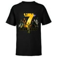 thumbnail image 1 of Star Wars Classic Characters Seventh Birthday 7 Years Old - Short Sleeve T-Shirt for Kids - Customized-Black, 1 of 5