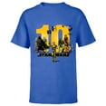 thumbnail image 1 of Star Wars Classic Characters Tenth Birthday 10 Years Old - Short Sleeve T-Shirt for Kids - Customized-Royal, 1 of 5
