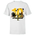 thumbnail image 1 of Star Wars Classic Characters Tenth Birthday 10 Years Old - Short Sleeve T-Shirt for Kids - Customized-White, 1 of 5