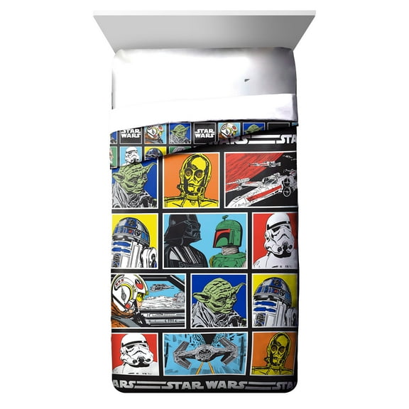 Star Wars Classic Grid Reversible Comforter, Full