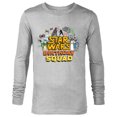 thumbnail image 1 of Star Wars Classic Movie Characters Retro Toon Birthday Squad - Long Sleeve T-Shirt for Men - Customized-Athletic Heather, 1 of 5