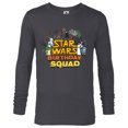 thumbnail image 1 of Star Wars Classic Movie Characters Retro Toon Birthday Squad - Long Sleeve T-Shirt for Men - Customized-Charcoal Heather, 1 of 5