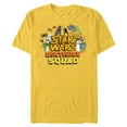 thumbnail image 1 of Star Wars Classic Movie Characters Retro Toon Birthday Squad - Short Sleeve Blended T-Shirt for Adults - Customized-Yellow, 1 of 5