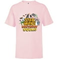 thumbnail image 1 of Star Wars Classic Movie Characters Retro Toon Birthday Squad - Short Sleeve T-Shirt for Kids - Customized-Soft Pink, 1 of 5