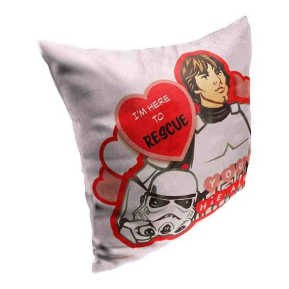 The Northwest 1DSW-69500-0018-OOF 18 x 18 in. Disney Star Wars Rescuer of Your Heart Throw Pillow
