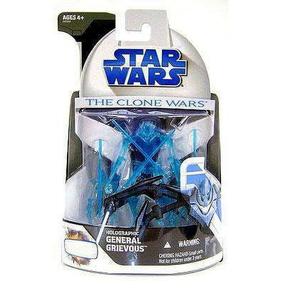 Star Wars Clone Wars 2008 Holographic General Grievous Action Figure