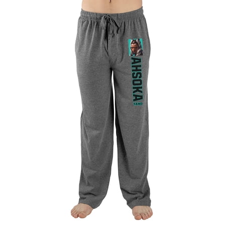Star Wars Clone Wars Ahsoka Tano Character Heather Grey Sleep Pajama Pants - M