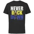 thumbnail image 1 of Star Wars Clone Wars Ahsoka Tano Never Back Down - Short Sleeve Cotton T-Shirt for Adults - Customized-Black, 1 of 5