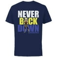 thumbnail image 1 of Star Wars Clone Wars Ahsoka Tano Never Back Down - Short Sleeve Cotton T-Shirt for Adults - Customized-Navy, 1 of 5