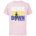 thumbnail image 1 of Star Wars Clone Wars Ahsoka Tano Never Back Down - Short Sleeve Cotton T-Shirt for Adults - Customized-Soft Pink, 1 of 5