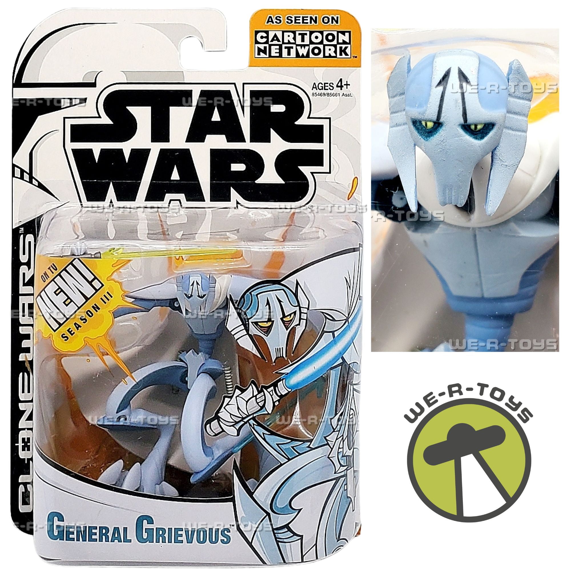 Star Wars Clone Wars General Grievous Action Figure 2005 Hasbro