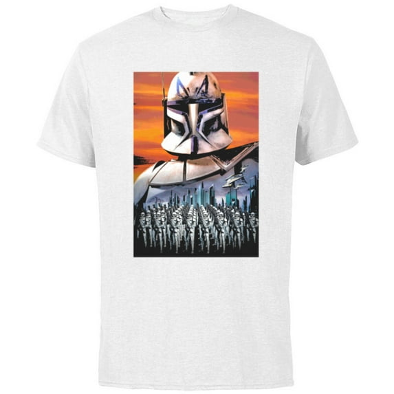 Star Wars Clone Wars Captain Rex Clone Troopers - Short Sleeve Cotton T-Shirt for Adults - Customized-White