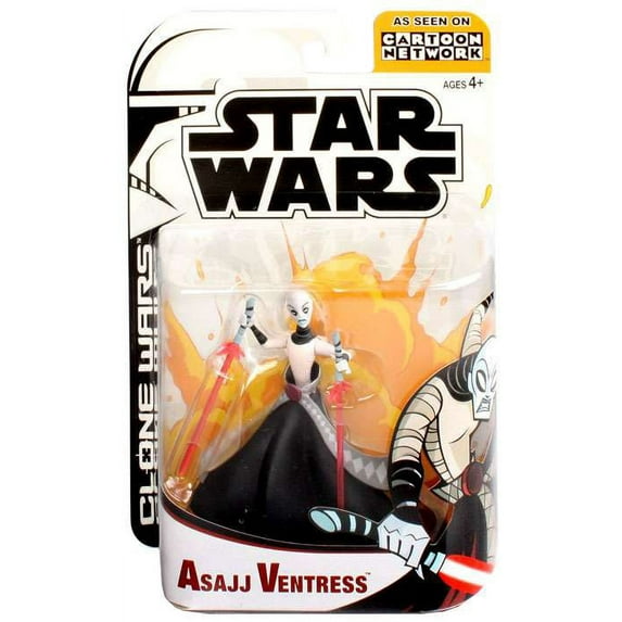 Star Wars Clone Wars Cartoon Network Asajj Ventress Action Figure