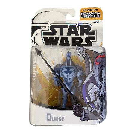Star Wars Clone Wars Cartoon Network Durge Action Figure (NON-MINT PACKAGE)