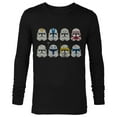 thumbnail image 1 of Star Wars Clone Wars Clone Troopers Helmets - Long Sleeve T-Shirt for Men -Customized-Black, 1 of 5