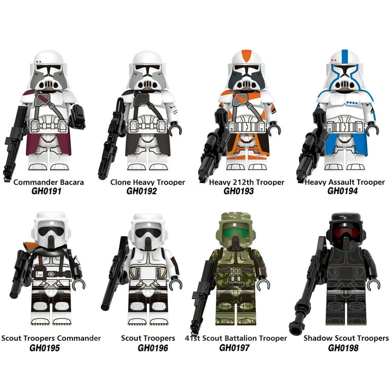 Star Wars Clone Wars Commanders Building Block Figure X 8