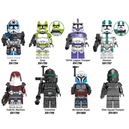 Star Wars Clone Wars Commanders Building Block Figure X 8 Sets 3