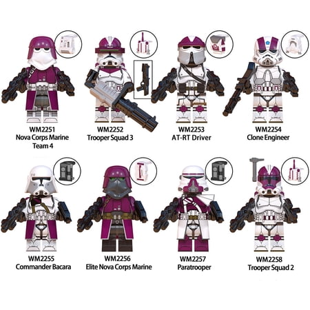 Star Wars Clone Wars Commanders Building Block Figure X 8 Sets 6