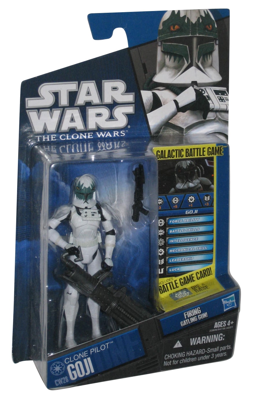 Star Wars Clone Wars Pilot Goji 2010 Hasbro 3.75 Inch Figure CW28 Walmart