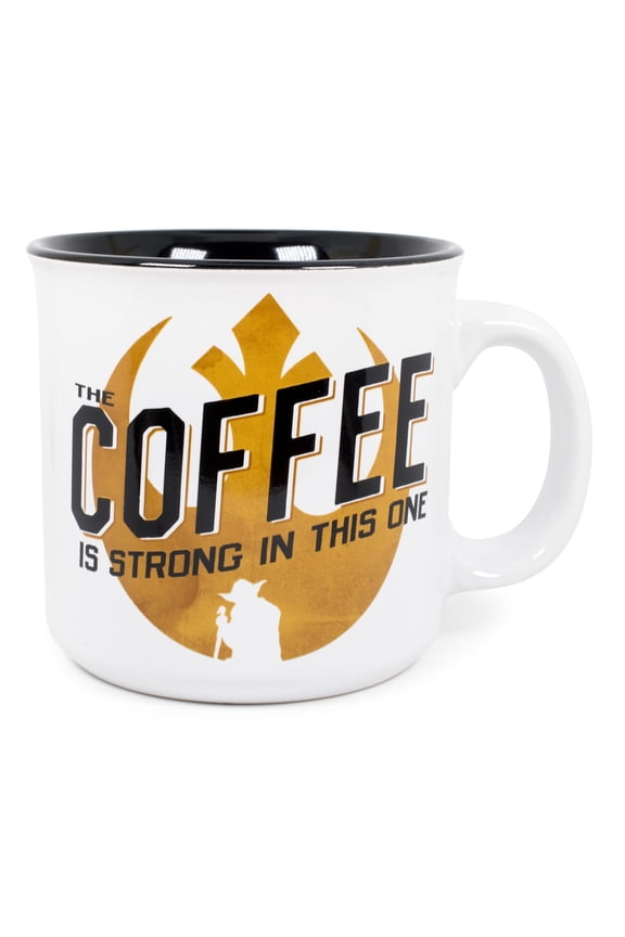"Coffee Is Strong In This One" Ceramic Camper Mug | Holds 20 Ounces