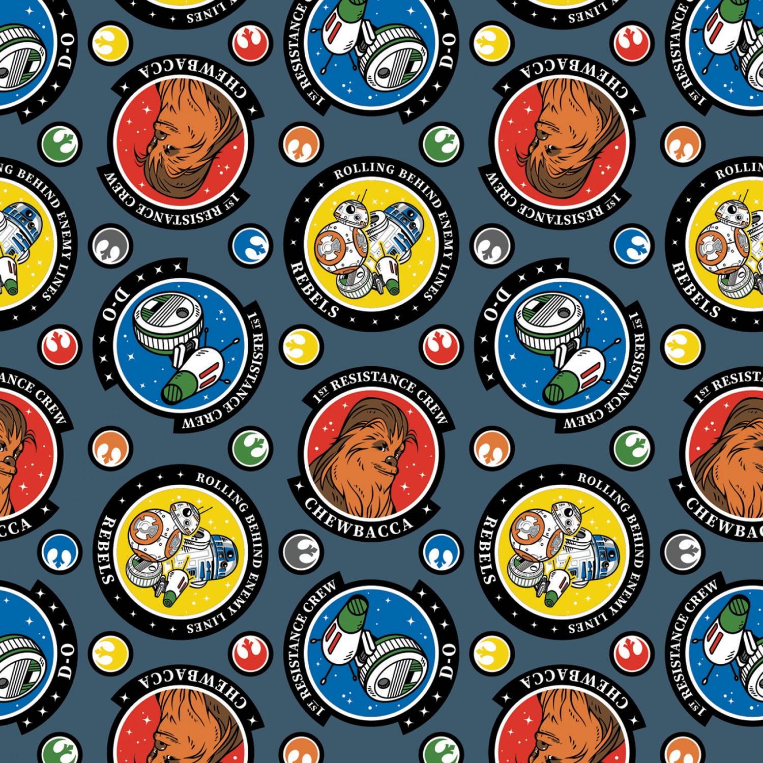 Star Wars Collection 1st Resistance Crew Denim 100% Cotton Fabric by ...