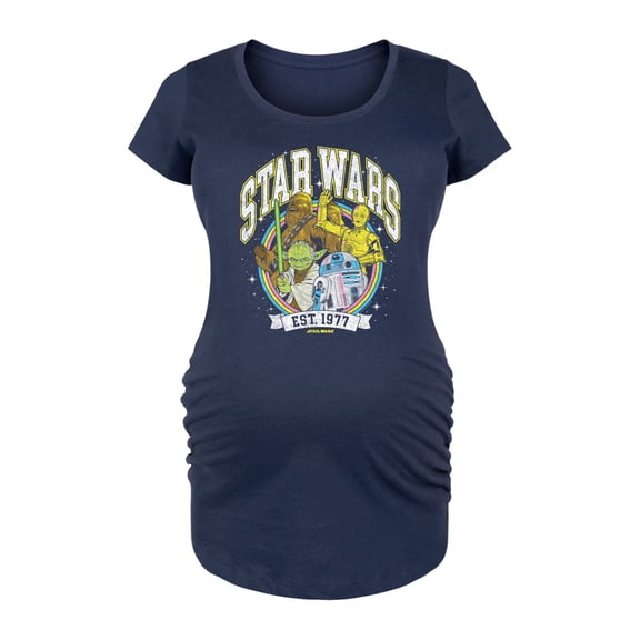 Star Wars - Yoda and friends Collegiate - Maternity Scoop Neck Tee